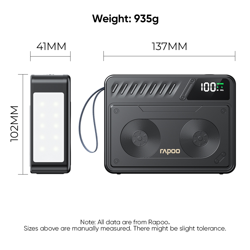 Rapoo RA70 PRO 70000mAh Powerbank Original Super Fast Charging 2 Input 4 Output High Capacity - Image 7