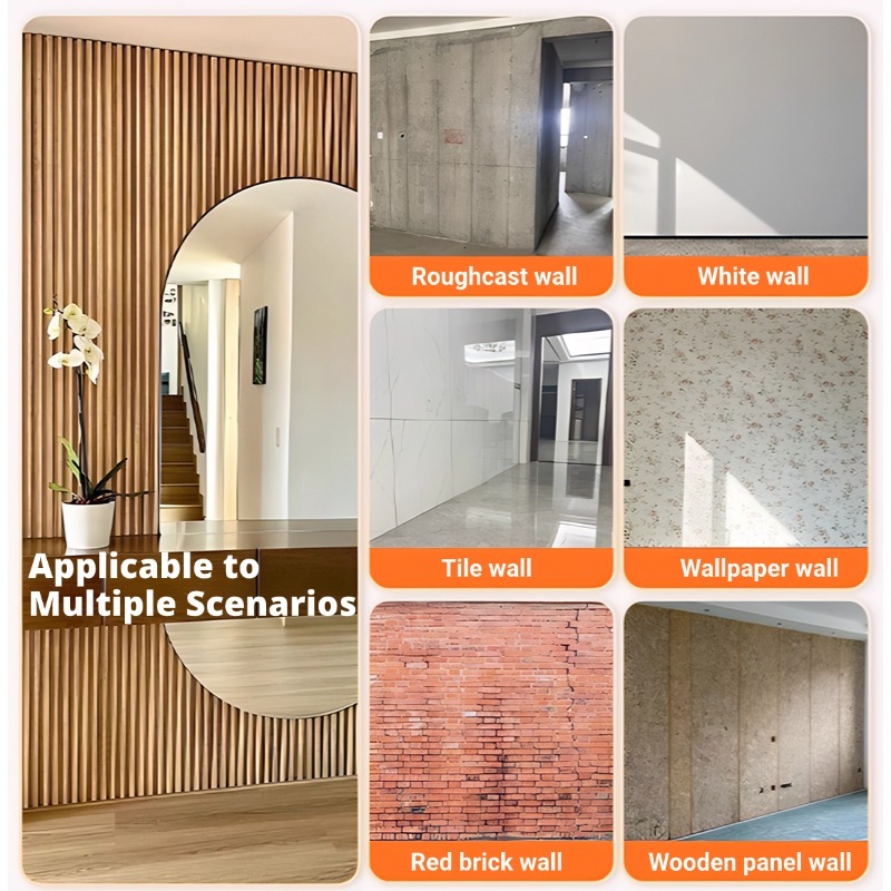 10/20/30PCS Durable WPC Wall Panel with Waterproof Grille Ideal for TV Background Decoration - Image 7