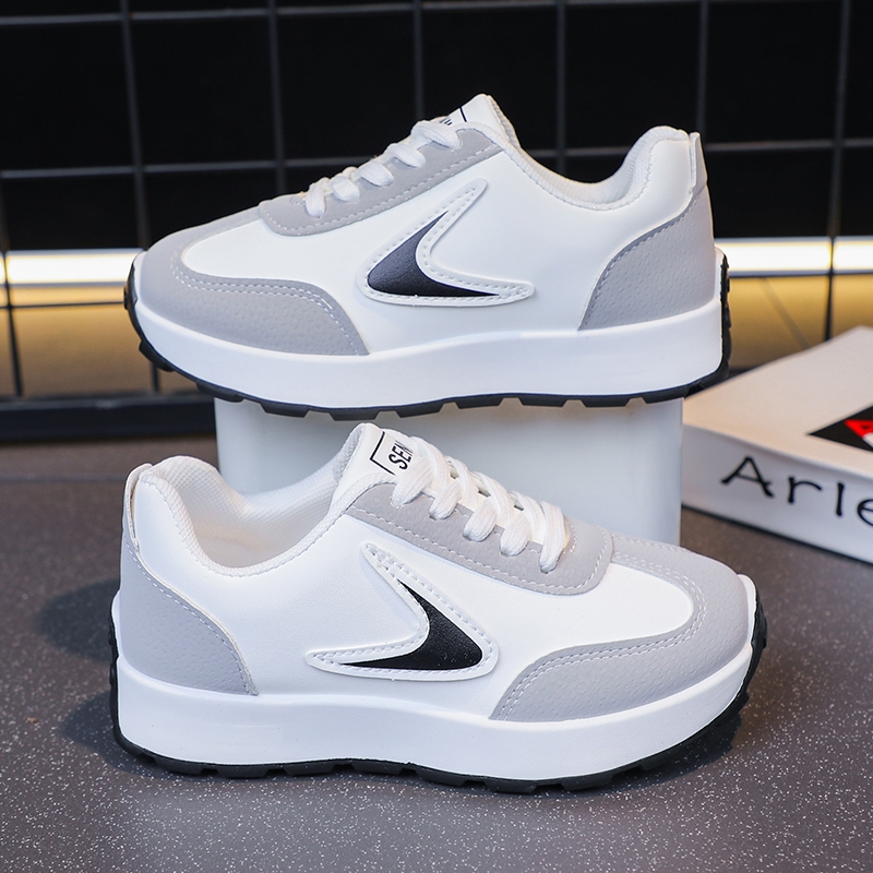 【On Hand】 Korean Shoes For Kids Girls Rubber Shoes Sneakers White Shoes Cute Baby Shoes Size 26-37 - Image 6