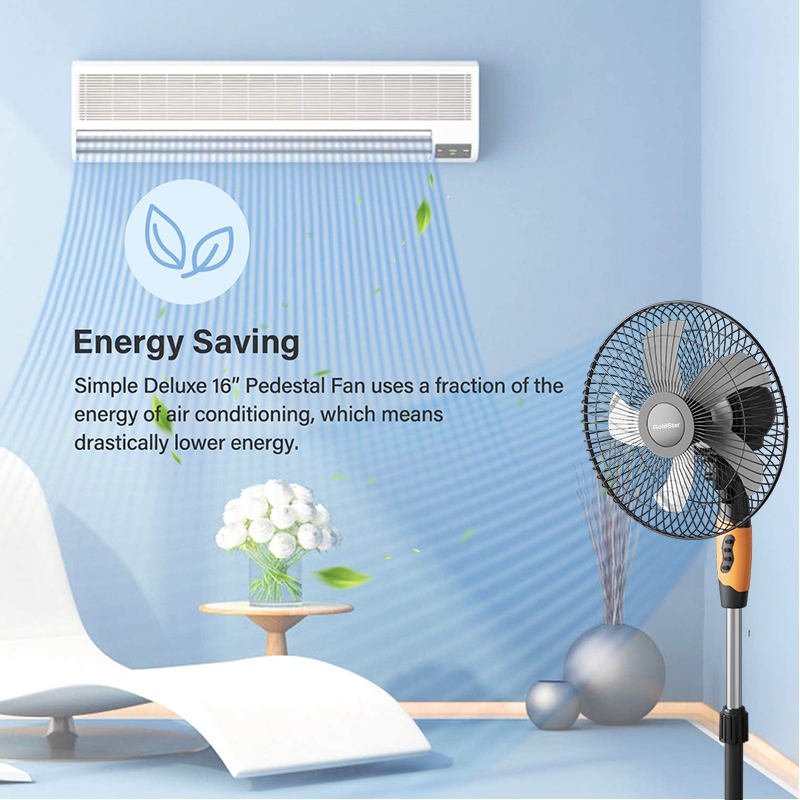 Gold Star 1-2pcs 16 Inch Portable Electric Fan - Stand Fan and Wall Fan - Image 2