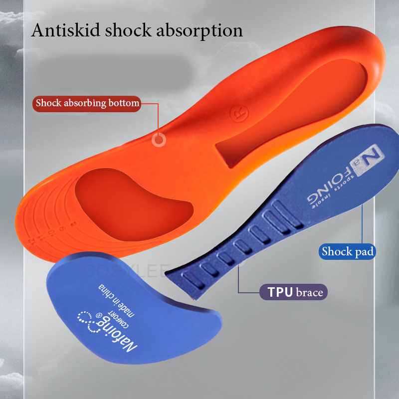 Orthotic Insole Arch Support Flatfoot Running Insoles Soft Bottom Shock-absorbing Sports Insoles — view 2