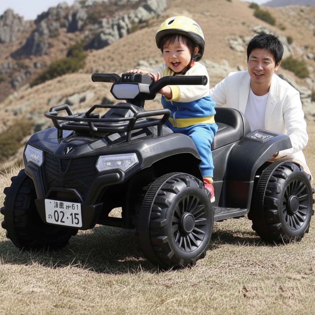 Japan Large Luxury  ATV for kids Electric Ride On Rechargeable Outdoor Motorbike  Music LED Lights - Image 6