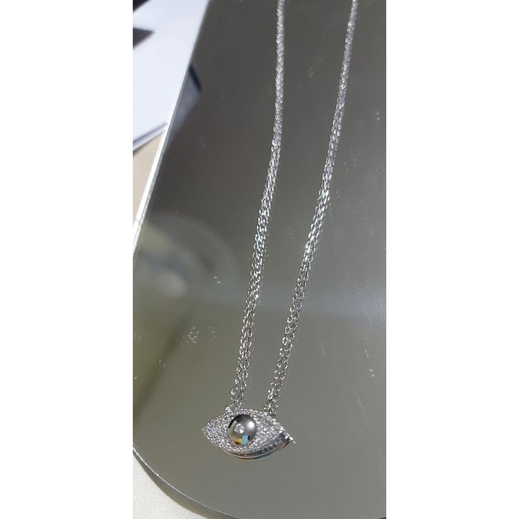 Anti Evil Eye Necklace in Platinum settings product photo 5
