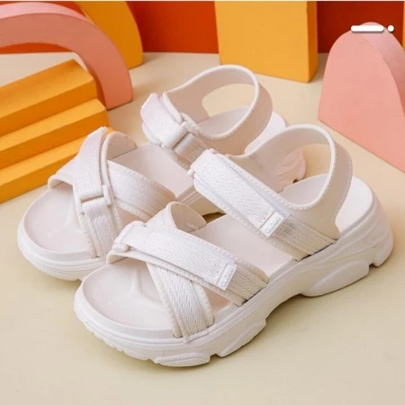 SLIPPERS Cute Strap Sandals For Kids Girls Kids Slipper For Girls Khaki Black 24-35 Free Shipping - Image 3