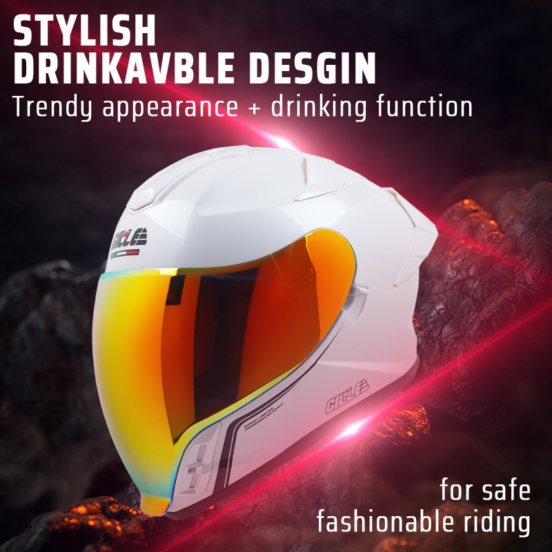 【𝑶𝑭𝑭𝑰𝑪𝑰𝑨𝑳】 GILLE PHOENIX Open Face Dual Visor Revo Helmet Full Face Modular Motorcycle Original - Image 2