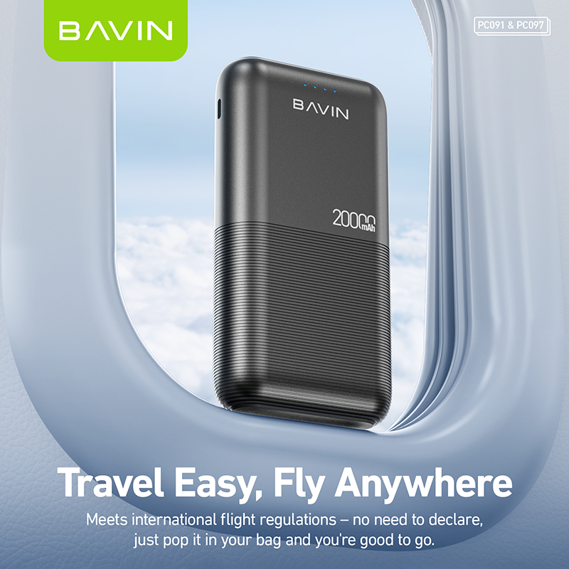 BAVIN PC091 20000mAh / PC097 10000mAh Portable Powerbank 2.1A Quick Charging Dual Input & USB Output - Image 4