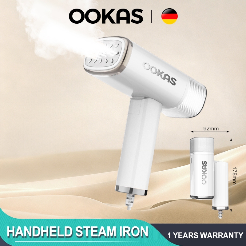 OOKAS Foldable Powerful Steamer Iron For Clothes Portable Handheld Garment Steamer Mini Flat Iron