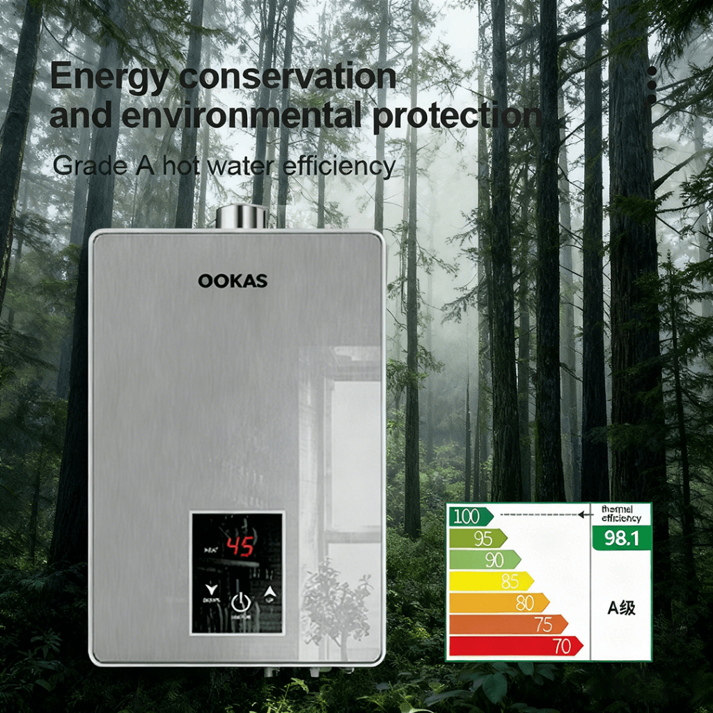 OOKAS  Water Heater Electric 220V, Electric Instant Hot Water Heater With Self-Modulating - Image 3