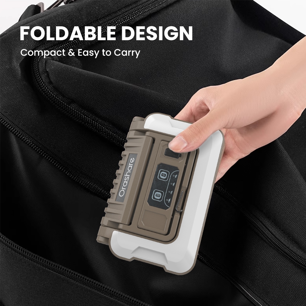 Orashare OL21 Foldable Camping Light 1000LM Super Bright 4800mAh Rechargeable Portable Outdoor Lamp — view 5