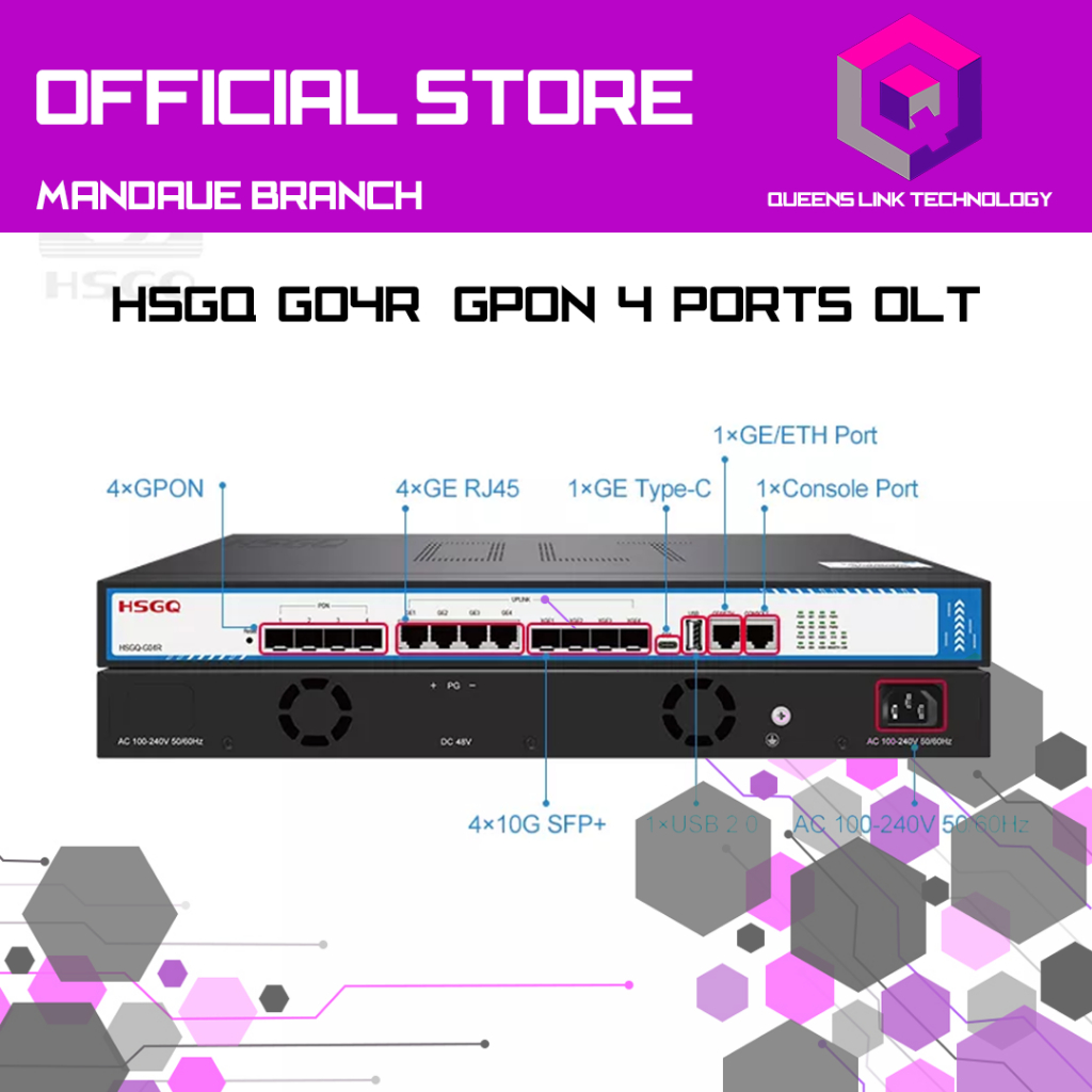 HSGQ-G04R GPON 4 PORTS OLT (Unit Only or w/ Module) - Image 2