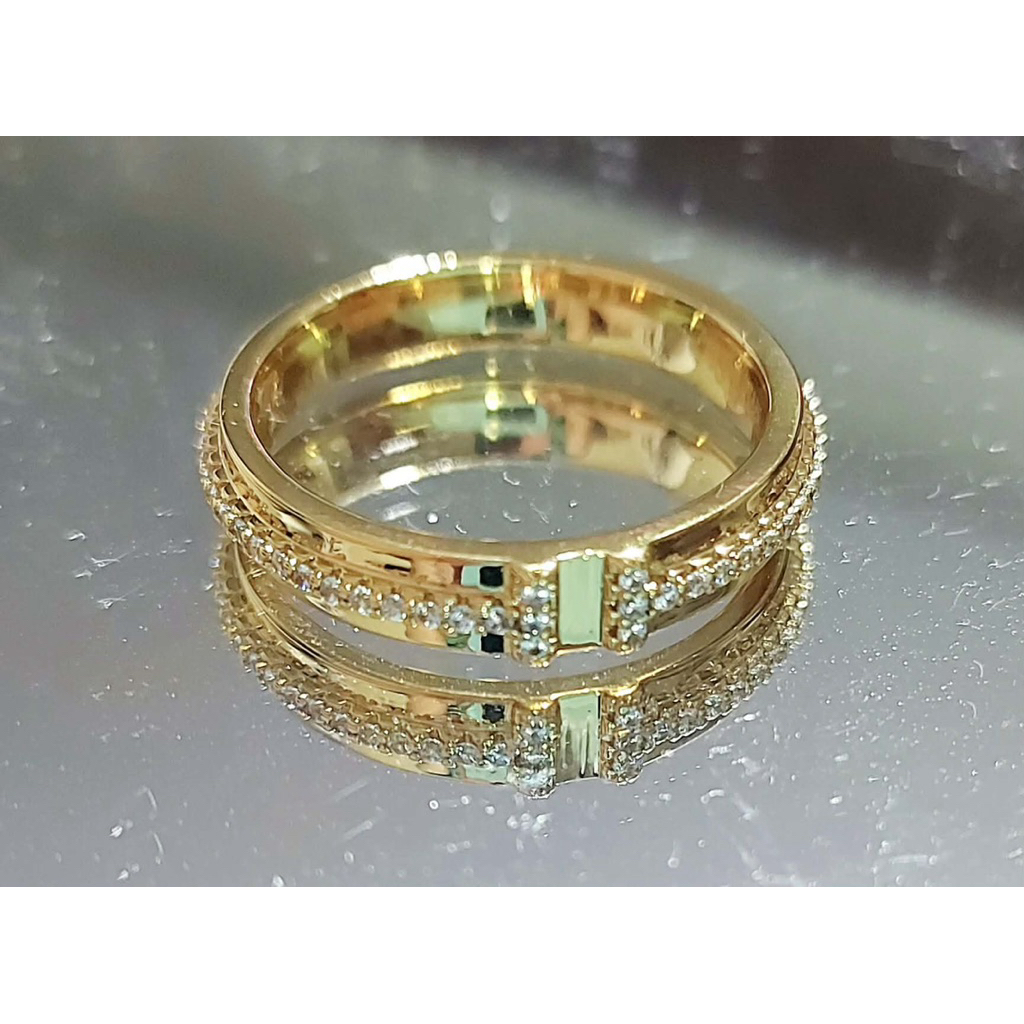Tiff-Inspired Ring with Diamond Surround – Yellow Gold Setting S8 product photo 3