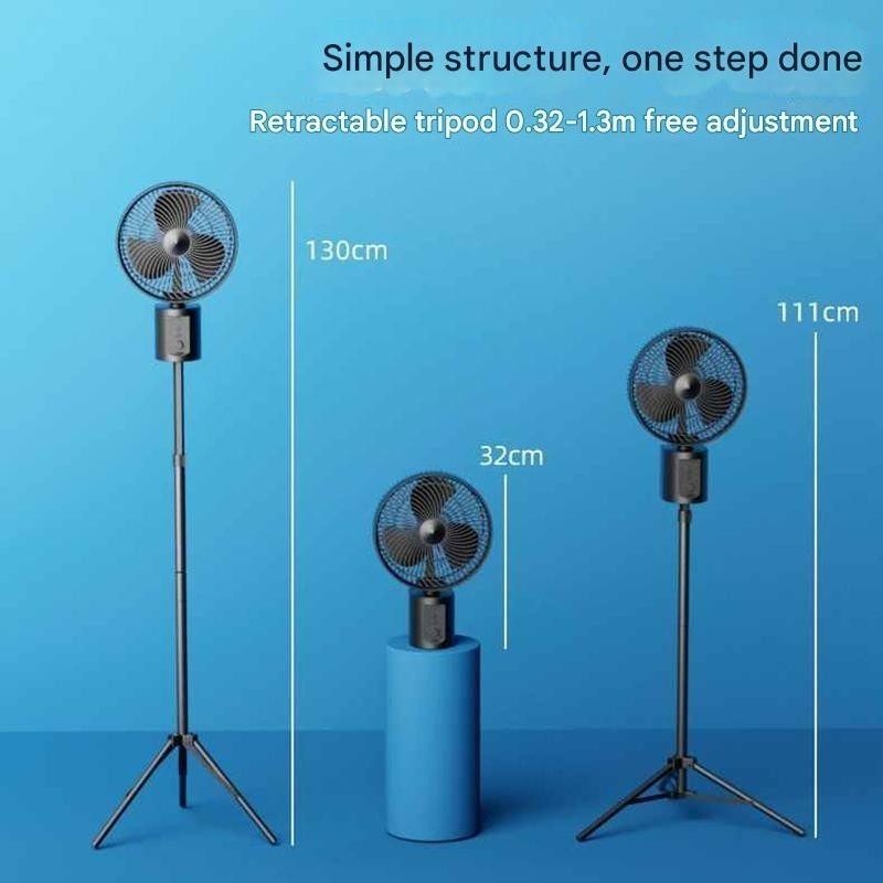 AB Opolar Type Rechargeable Fan 20000mAh 2 Batteries 10 Inch Cool Heads Portable Camping Fan — view 8