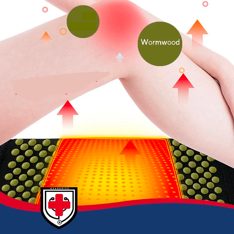 2Pcs Self Relieve Pain Improve Blood Circulation Breathable Warm Wormwood Knee Pad — view 5