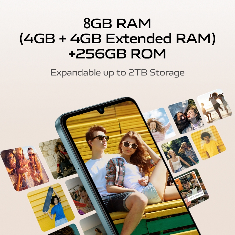 【0% Interest for 3 Months】vivo Y04s cellphone丨6000mAh Battery丨4+4GB RAM+256B ROM丨Five-star Drop resi - Image 3