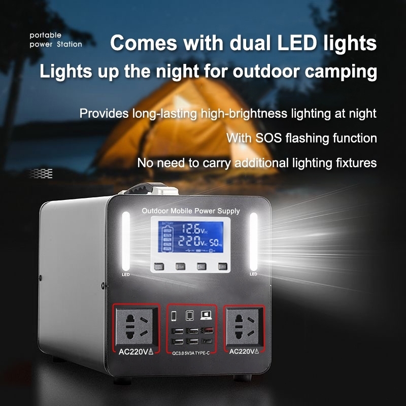 EXPOSE 1000W 988000mAh Solar Power Station 1000W 650W 300W Portable solar generator station - Image 3