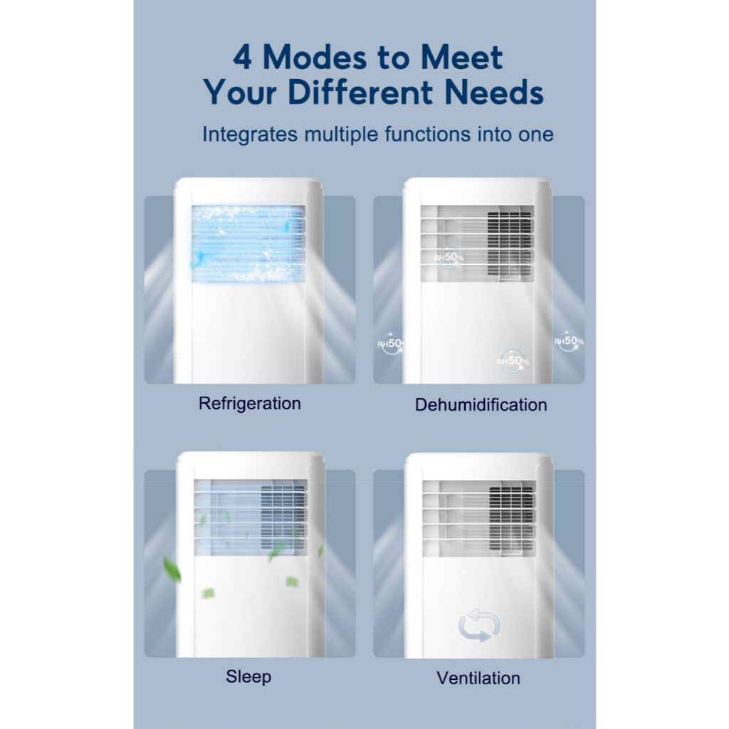 Tixx 2HP Aircon Intelligent Remote Control Household Portable Aircon - Image 3