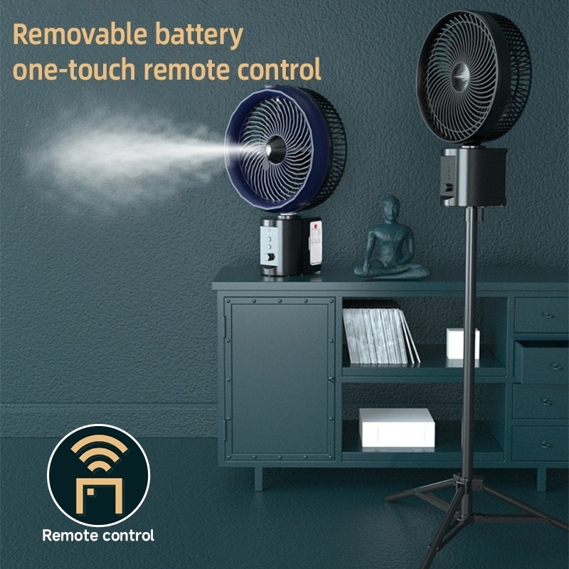 AB Opolar Type Rechargeable Fan 20000mAh 2 Batteries 10 Inch Cool Heads Portable Camping Fan — view 7