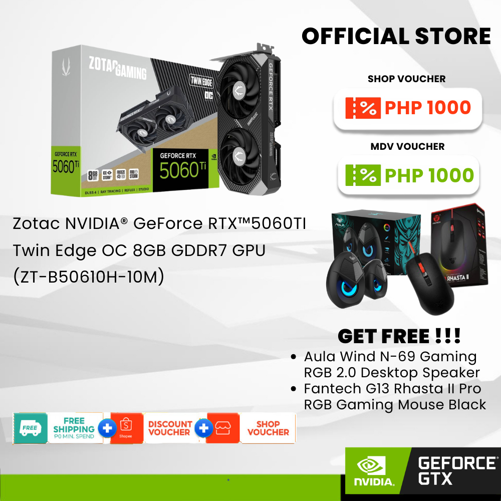 Zotac NVIDIA® GeForce RTX™5060TI AMP 16GB GDDR7 GPU (ZT-B50620F-10M) - Image 2