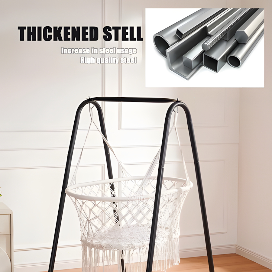 COD Duyan For Baby cradle swing hanging basket hammock with metal stand used indoors/outdoors Cradle - Image 8