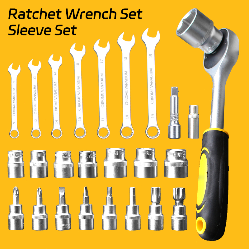 KEELAT 121Pcs Toolbox Ratchet Wrench Set (50HRC) DIY Tools Screwdriver Hex Drive Hardened Steel - Image 5
