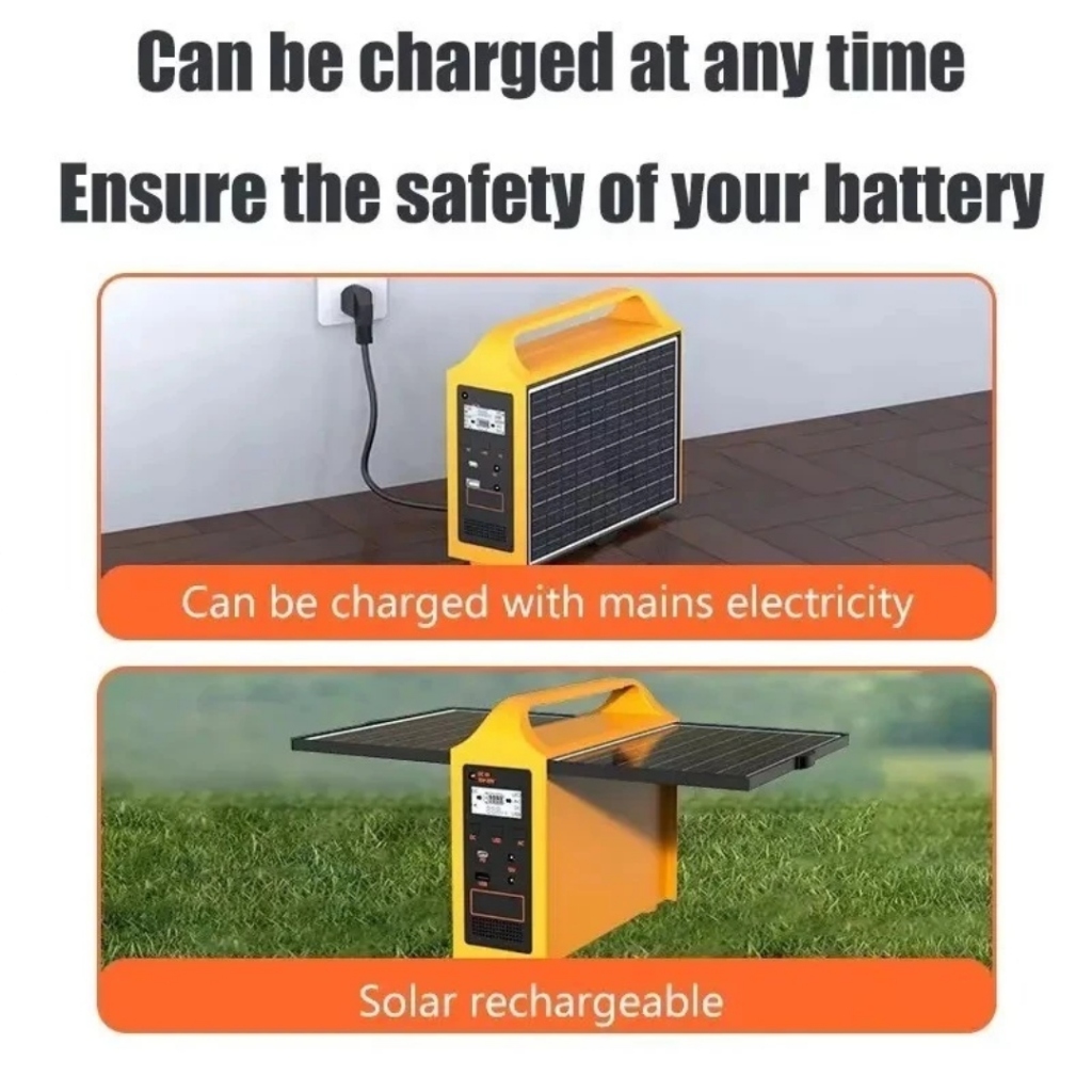 Evtor EG014 200W Portable Power Station with Built-in Solar Panel Solar Generator for Outdoor Use - Image 5