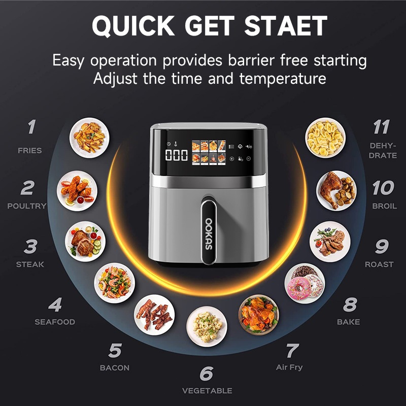 OOKAS Air Fryer Electric Fryer Machine - Image 4