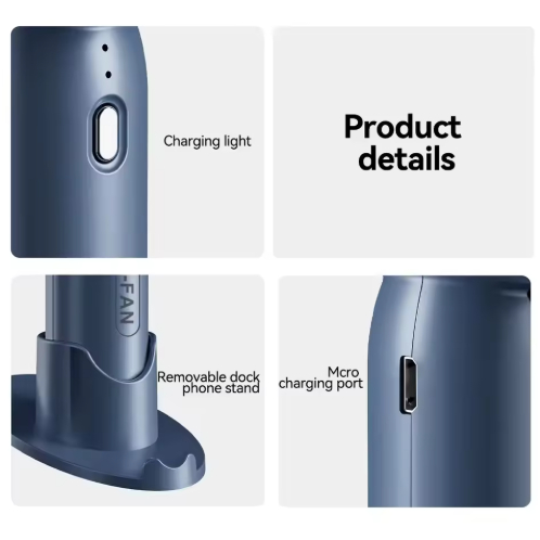 T10 Mini Fan USB Rechargeable Portable Handheld Turbo Fan Adjustable A8 Small Powerful Wind Cool Fan - Image 4