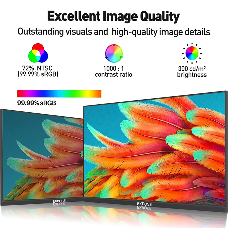 Expose 24 Inch Monitor 27 Inch 75Hz/165Hz IPS 1080P Gaming Monitor Computer 27 Inch 2K/4K Monitors - Image 3