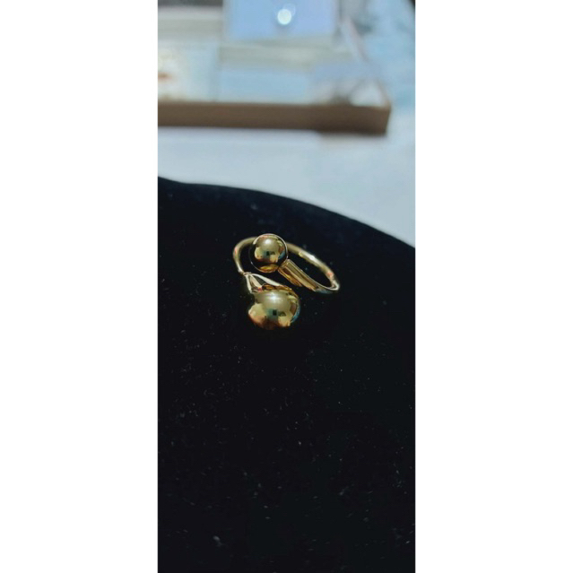B0tteg@-Inspired Ring – Yellow Gold Adjustable product photo 3