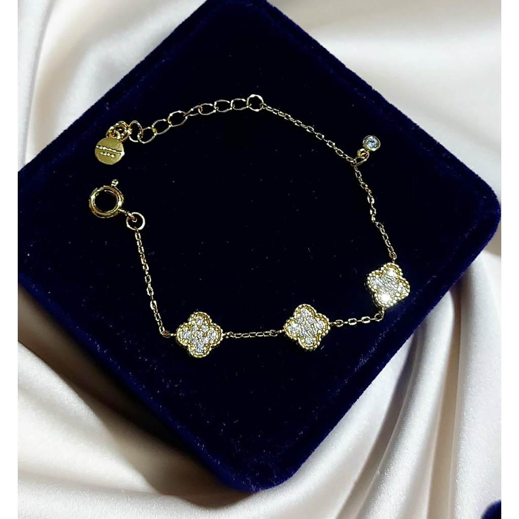 Inspired 3-Station Bracelet | Diamond Accents | Adjustable 5–6 Inches product photo 2