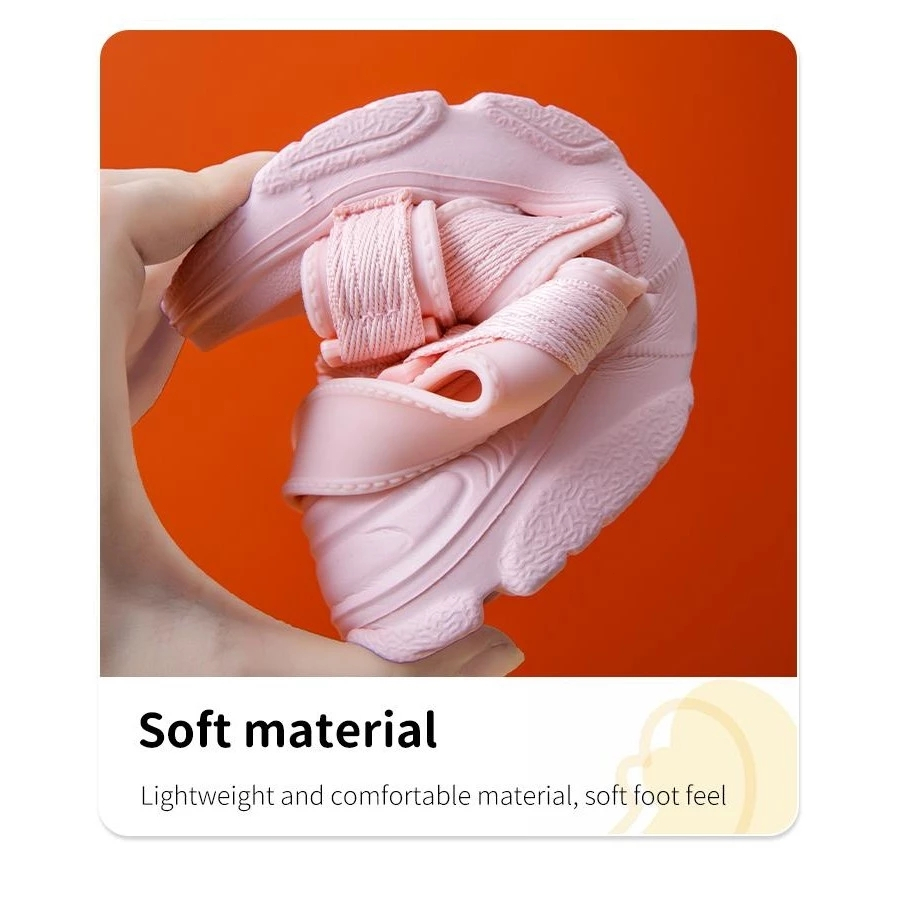 SLIPPERS Cute Strap Sandals For Kids Girls Kids Slipper For Girls Khaki Black 24-35 Free Shipping - Image 5