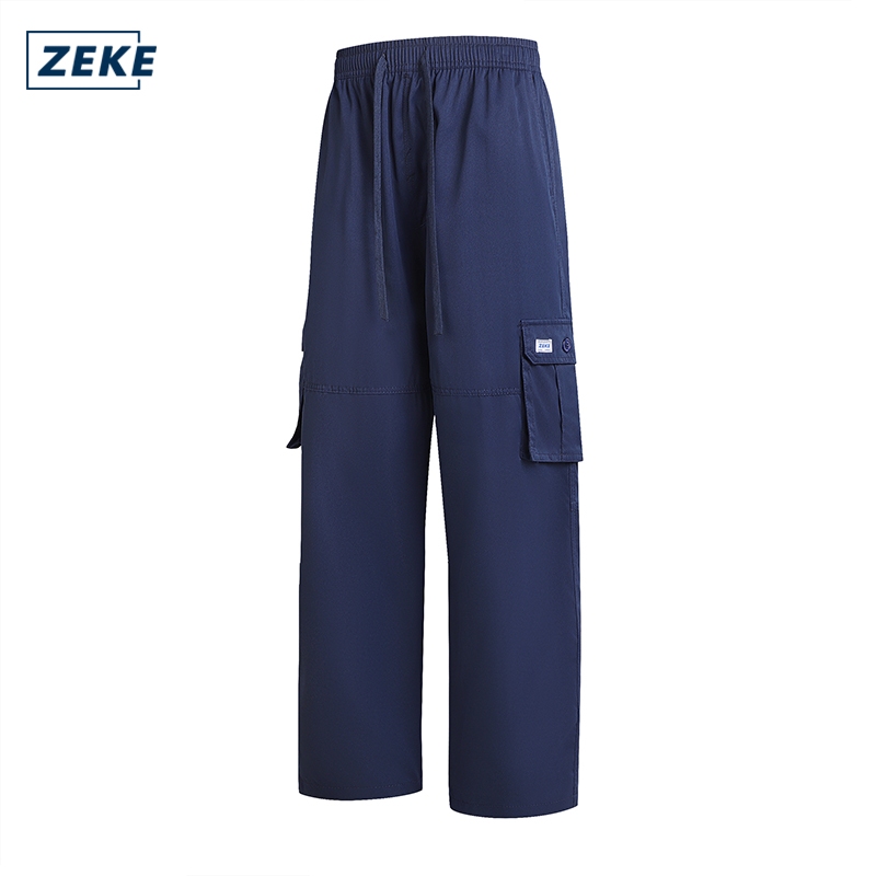 ZEKE Men Cargo Pants lalaki Tactical Six Pocket Working Cargo Pant Plain Trouser - Image 7