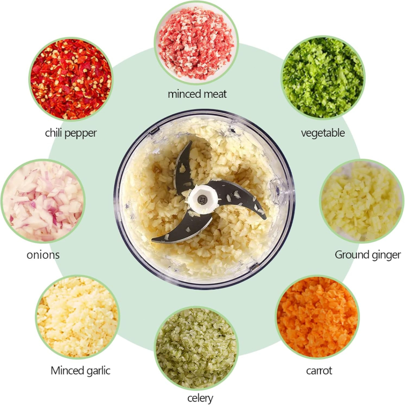 300ml Capacity meat grinder Food processor electric meat grinder Portable electric garlic masher — view 5