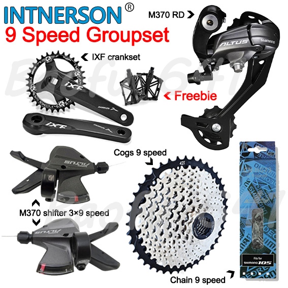 Groupset Shimano Deore Shimano Altus 1x9 INSTOCK SHIMANO ALTUS 1x9
