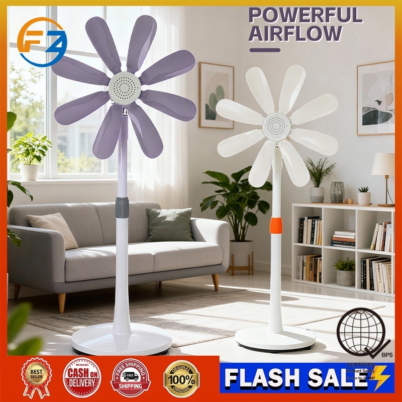 FZ stand fan portable electric fan stand fan Adjustable standard electric fan big wind 5 blades - Image 4