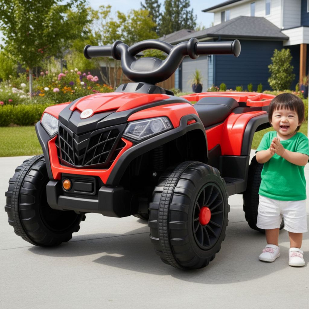 Japan Large Luxury  ATV for kids Electric Ride On Rechargeable Outdoor Motorbike  Music LED Lights - Image 2