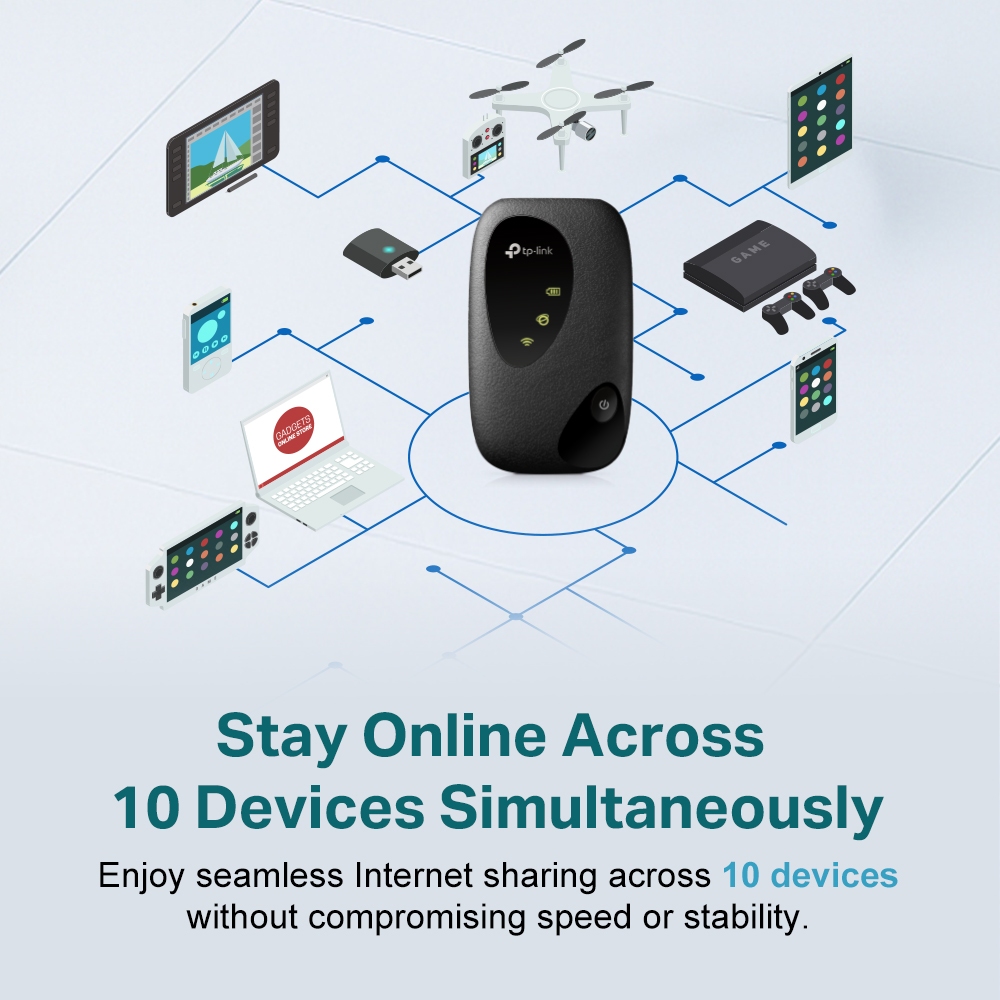 TP-Link | M7000 | 4G | LTE | Battery Pocket Wi-Fi  | Openline All Network | For Travel | Internet — view 2