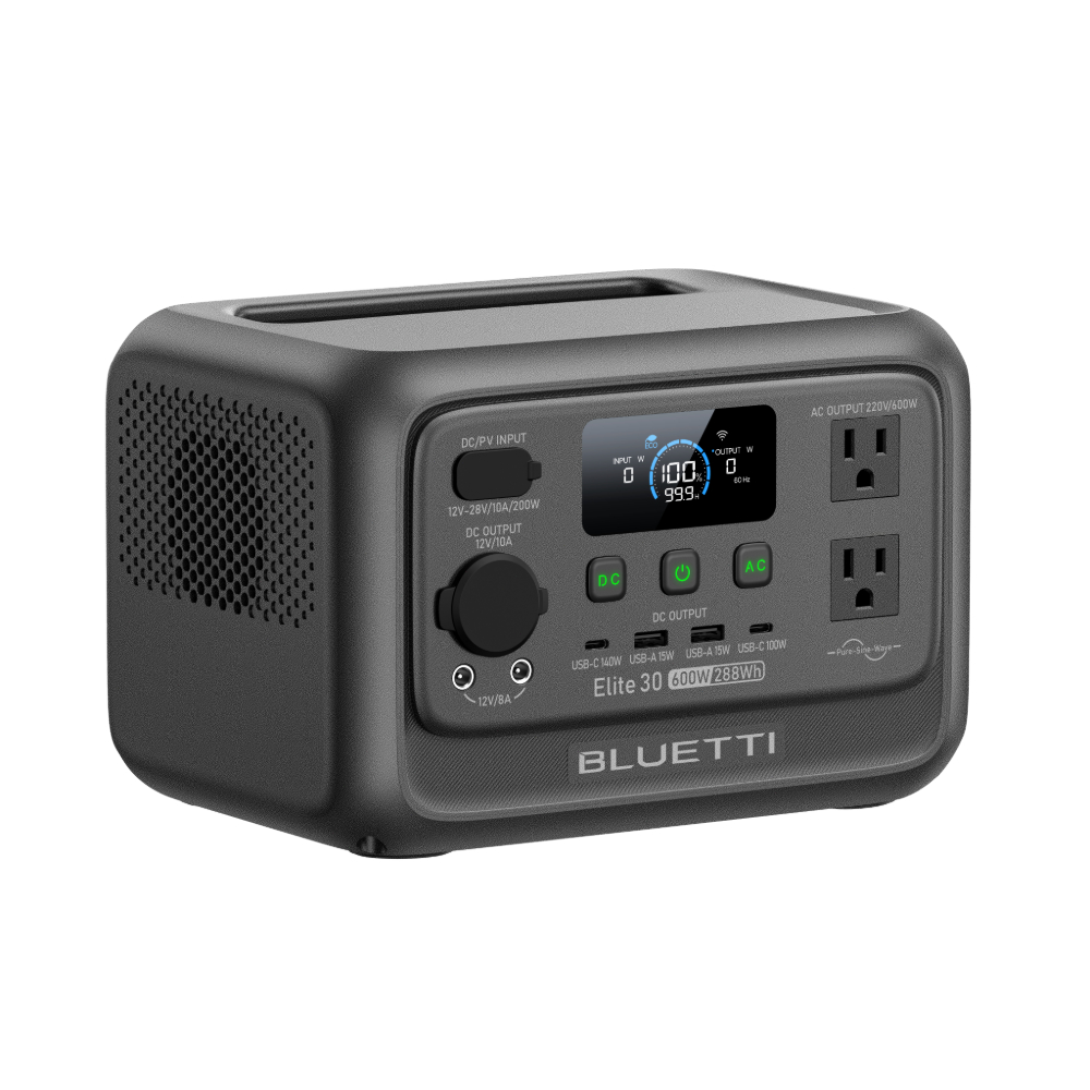 BLUETTI Elite 30V2 288Wh/600W (Inverter power 1500W) LiFePO4 Battery 220-240V Portable Power Station - Image 6