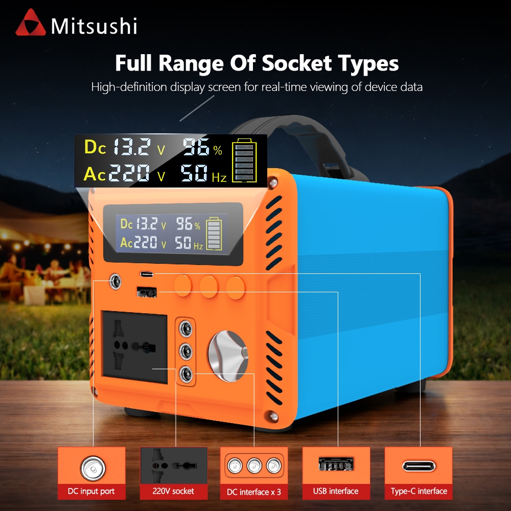 Mitsushi Portable Power Station Large Capacity Emergency Power Supply Home Outdoor — view 4