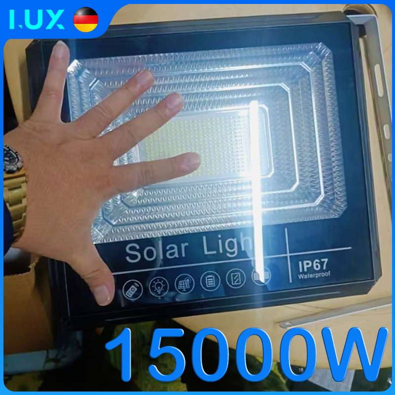 Solar Flood Light Solar Light Outdoor Waterproof IP68 Led Flood Street Lamp With Remote With Panel - Image 2