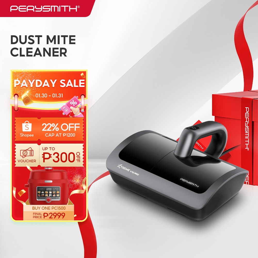 PerySmith V10PRO Dust Mite Vacuum Cleaner For Bed and Sofa With UV Light Sterilize Anti-Mite 700W