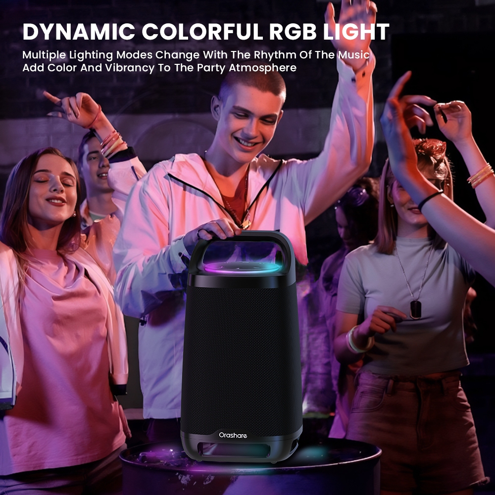 [FLASH SALE] Orashare BS21 Bluetooth Speaker 80W Sound Big Size Party Speaker with RGB — view 8