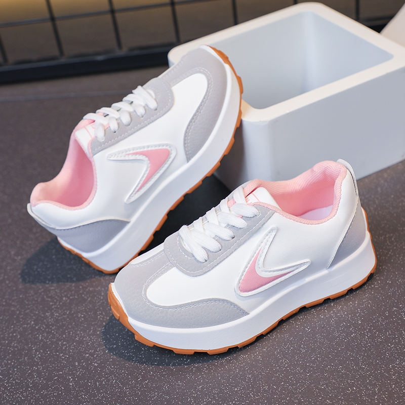 【On Hand】 Korean Shoes For Kids Girls Rubber Shoes Sneakers White Shoes Cute Baby Shoes Size 26-37 - Image 7