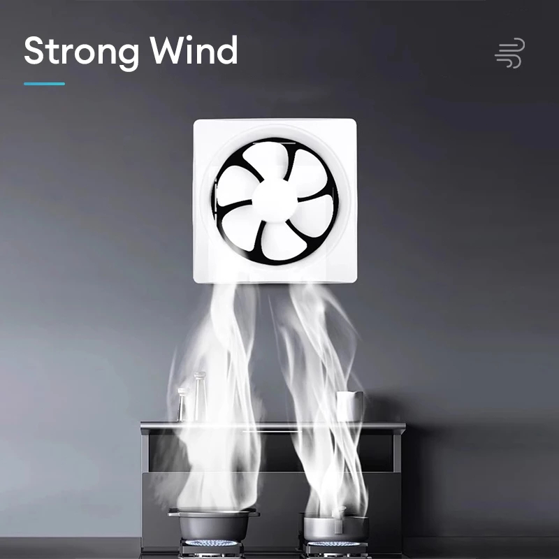 OOKAS Strong Wind Quiet Exhaust Fan Ceiling Standard Wall Household For Kitchen,Room,Bathroom Fan - Image 2