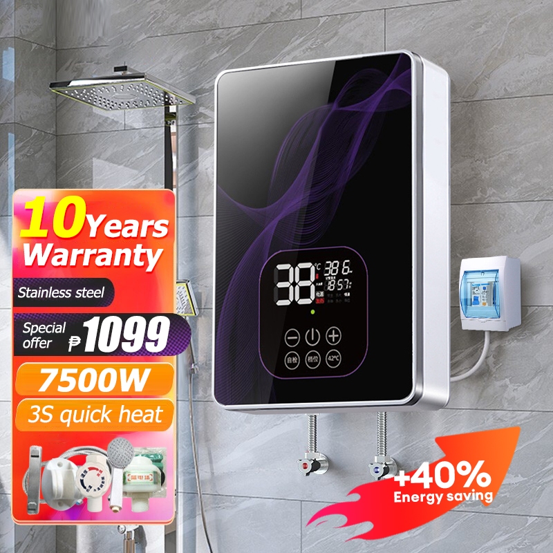Ac High-quality instant electric water heater 7500W power shower heater 3 seconds to produce hot wat