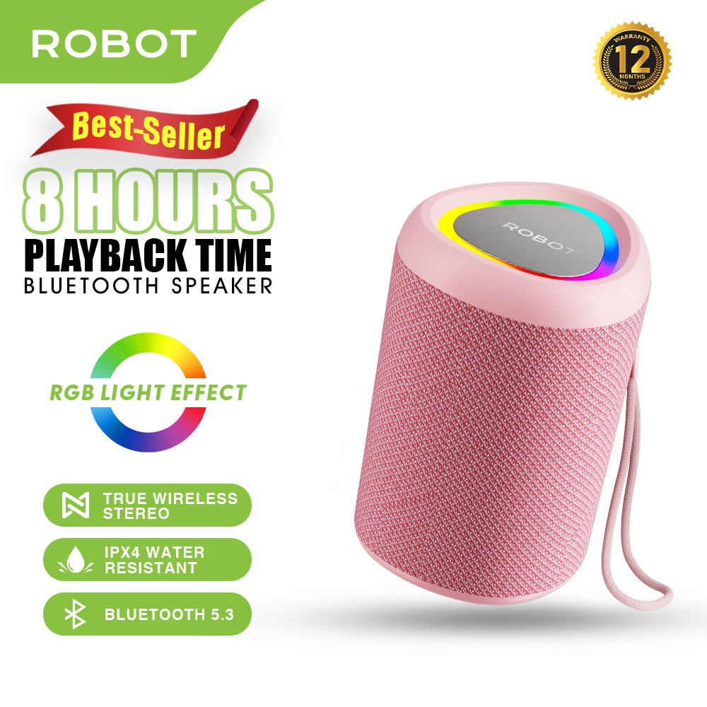 Robot RB120 RGB Portable Wireless Bluetooth bass Speaker Stereo Waterproof IPX4 1200mAH Freeshipping - Image 6