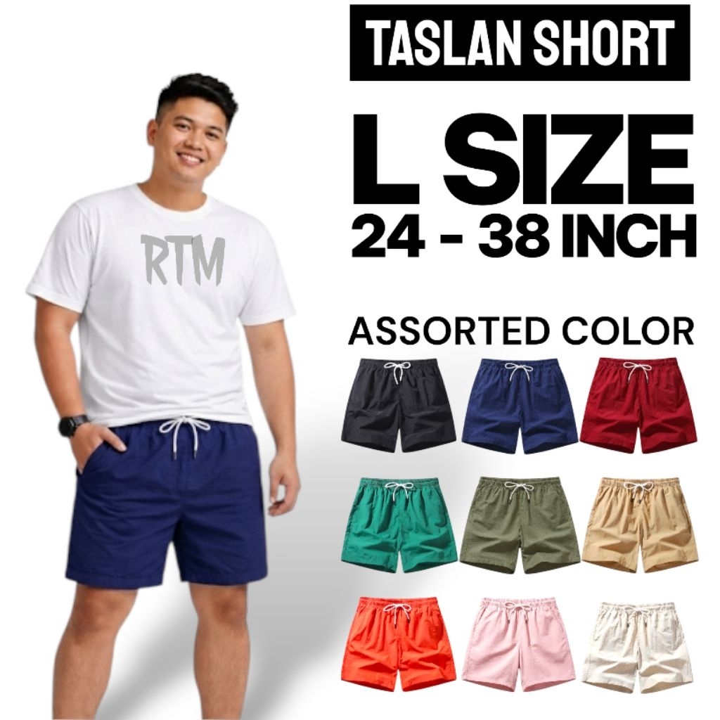 5PCS Taslan Shorts for men - Unisex | Above Knee | Pambahay / Pang Porma - Image 8