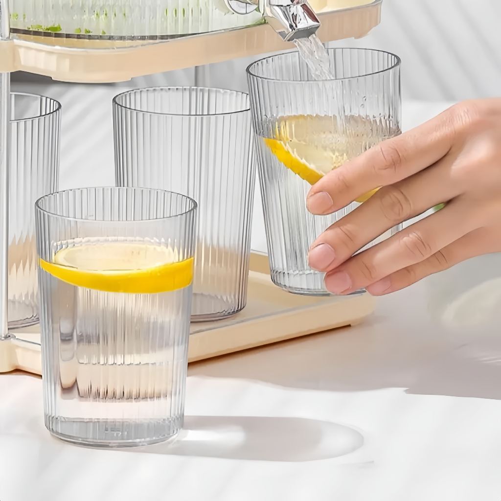 INXX 6 Piece Unbreakable Acrylic Drinking Glass Set – Durable and Lightweight Chowking Baso/Acrylic — view 3