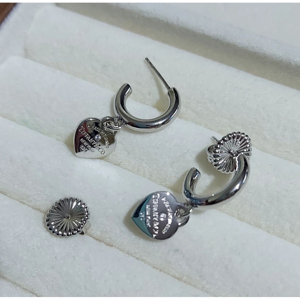 Heart/ Tiffany-style Inspired earrings product photo 2