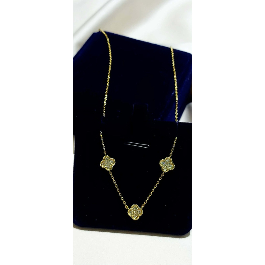 Inspired 3-Station Necklace | Diamond Accents | Adjustable 15–17 Inches product photo 4